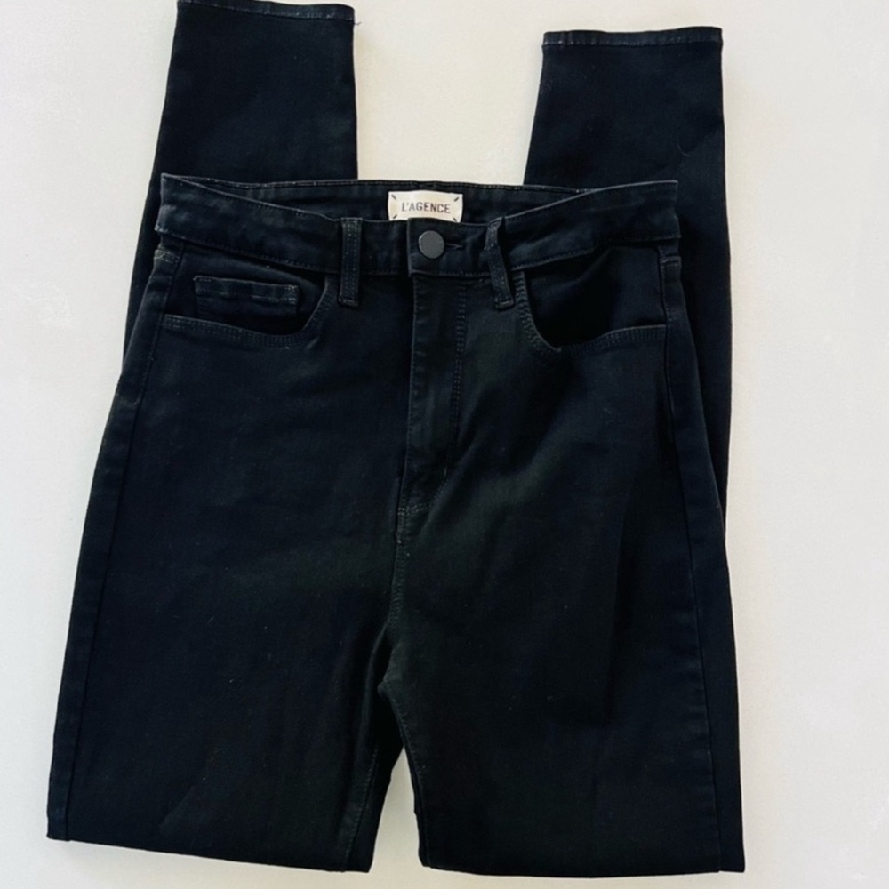L’Agence Katrina Black Ultra High Rise Skinny Jeans 27